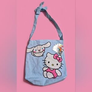 Hello Kitty Light Blue Tote Bag New With Tags